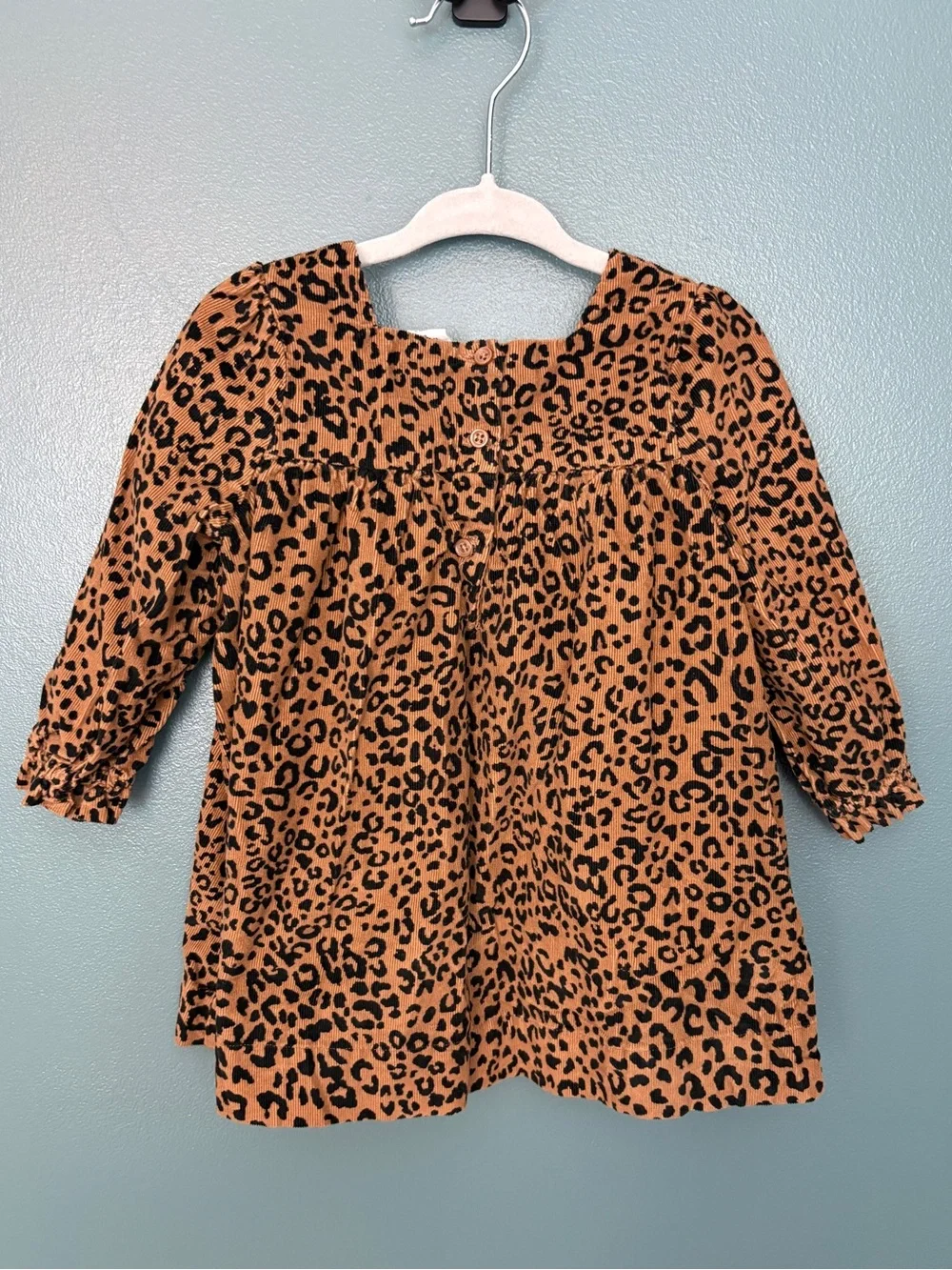 Gap Girl’s Leopard Print Corduroy Dress Size 18-24 Months